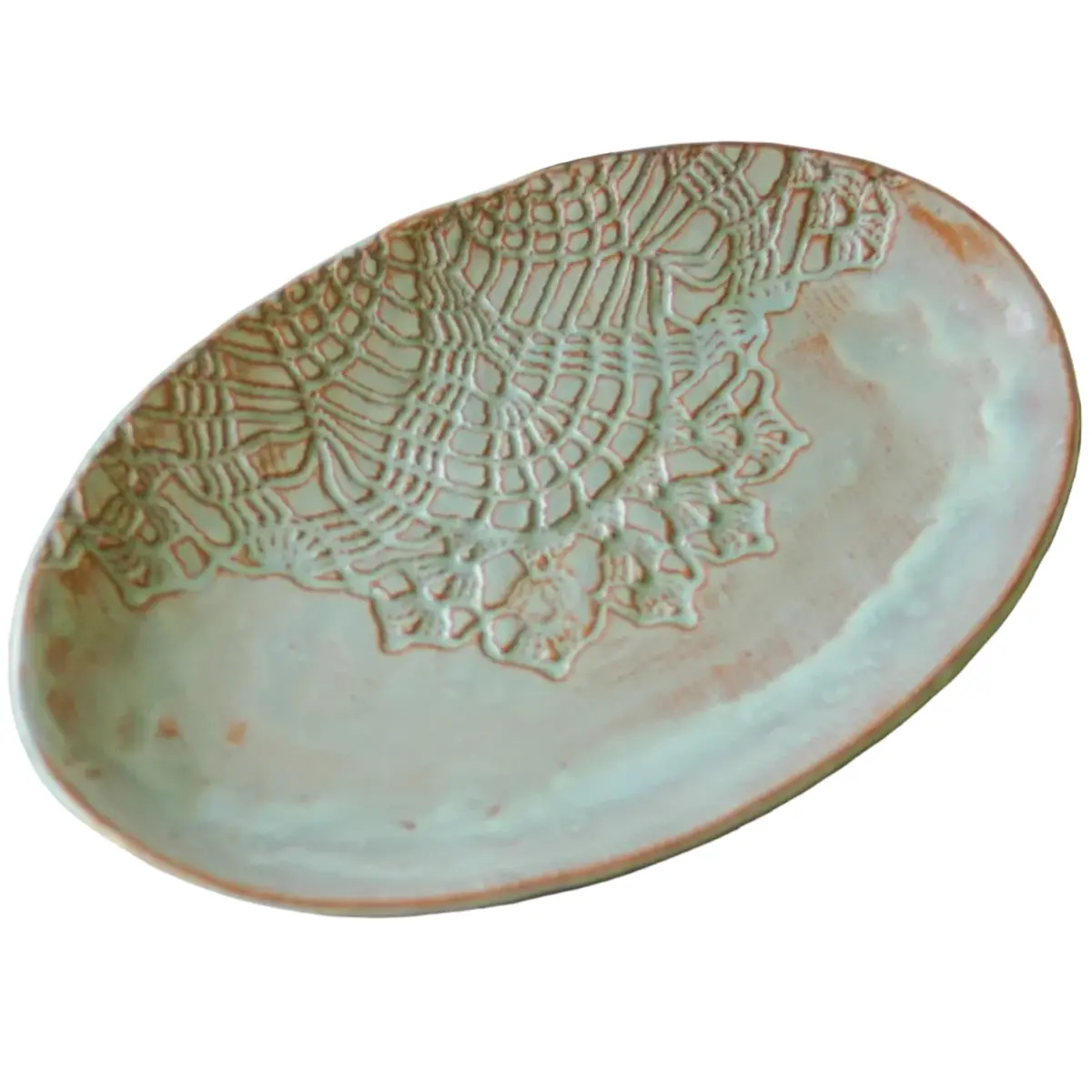 Prodigal Pottery Oval Stoneware Platter - 6" X 12" 1