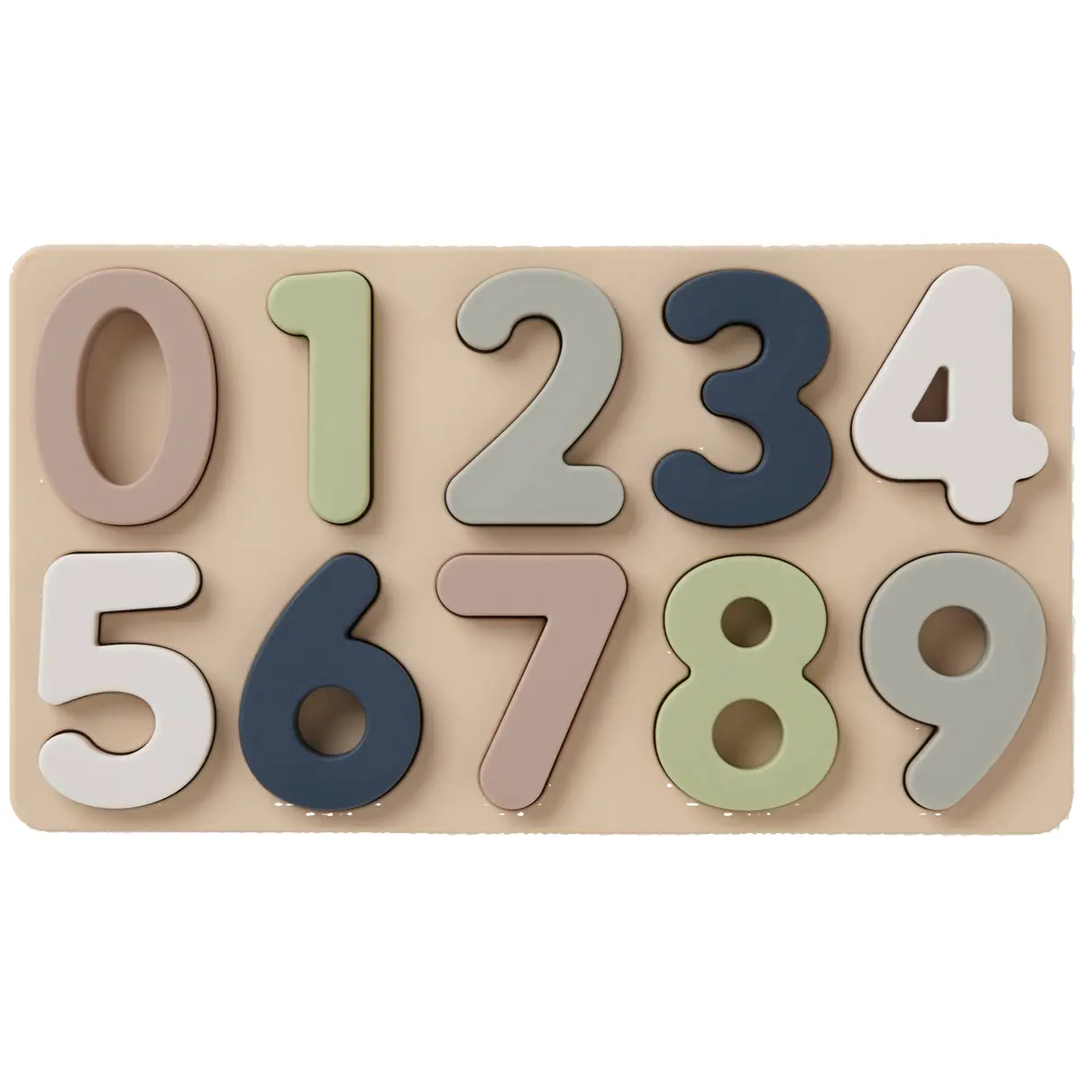 Ali + Oli 10-Piece Silicone Number Puzzle 1