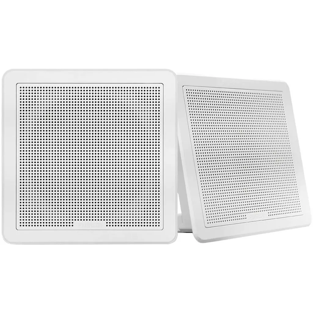 Fusion 7.7" F/M Square Speakers White 200 Watt 1