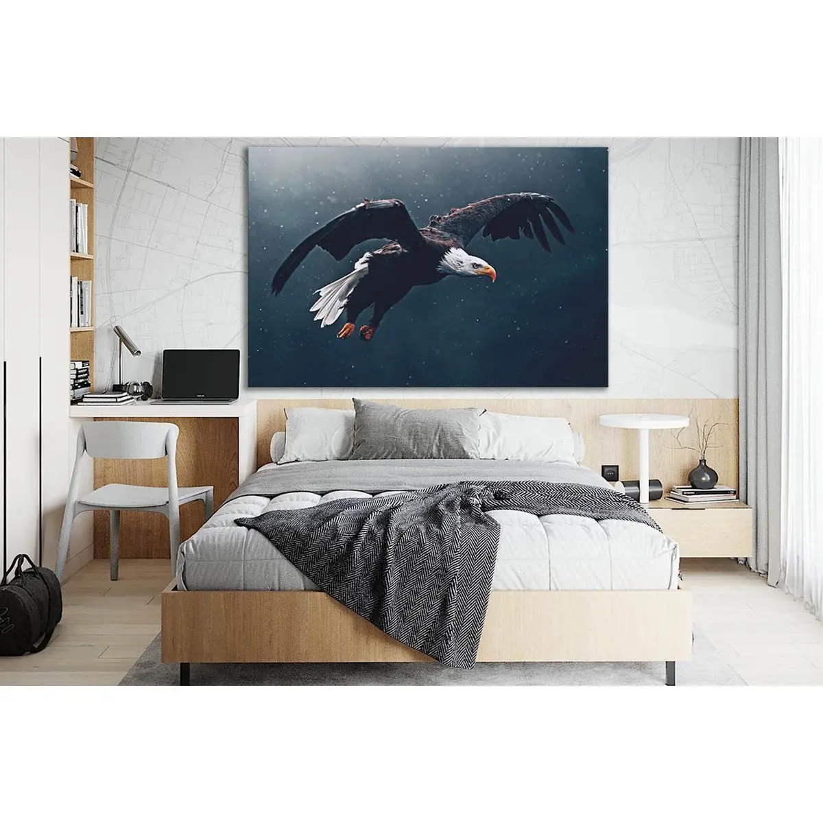 Flying Bald Eagle Wildlife №Sl1543 Ready To Hang Canvas Print 1