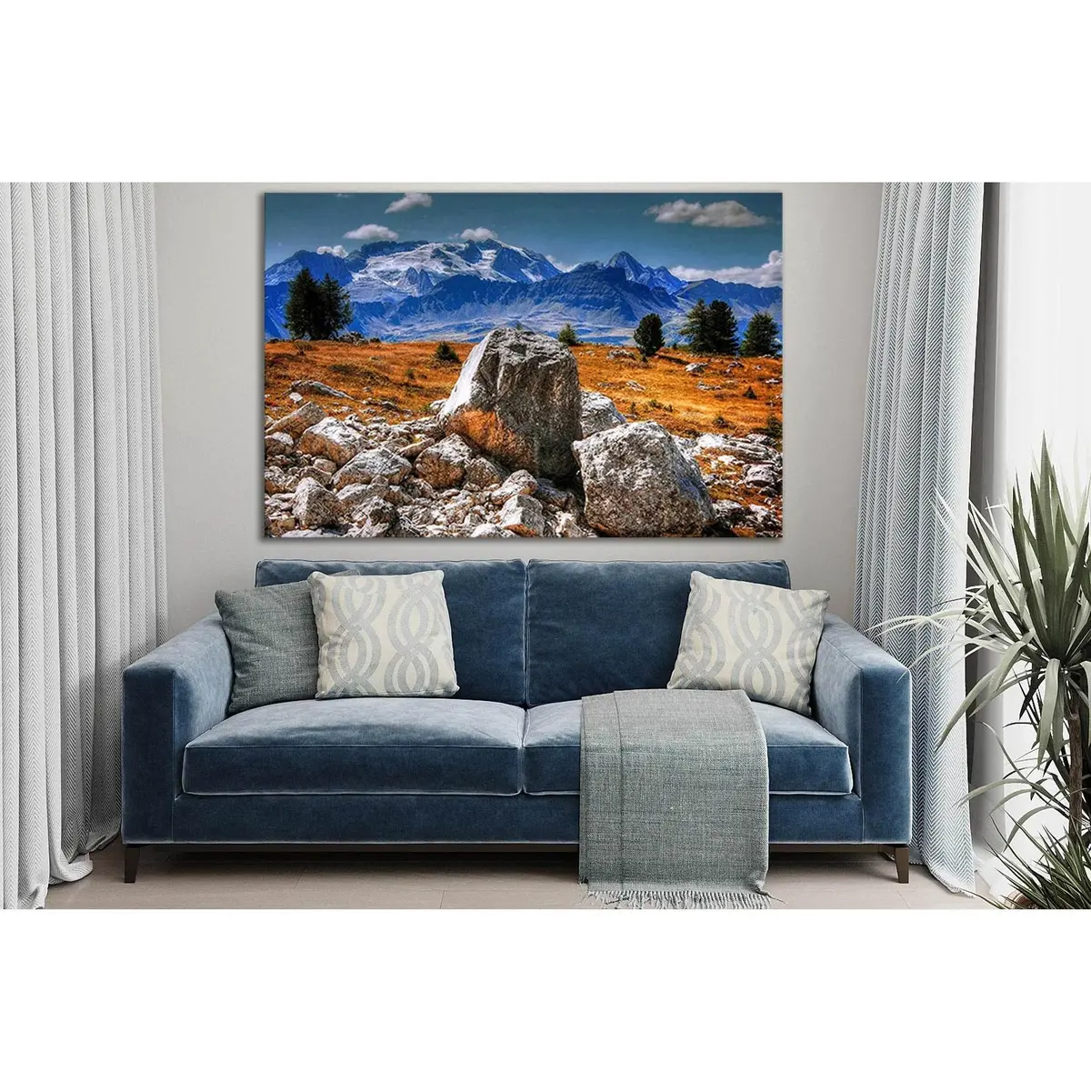 Mountain Landscape Italy №Sl1564 Ready To Hang Canvas Print 1