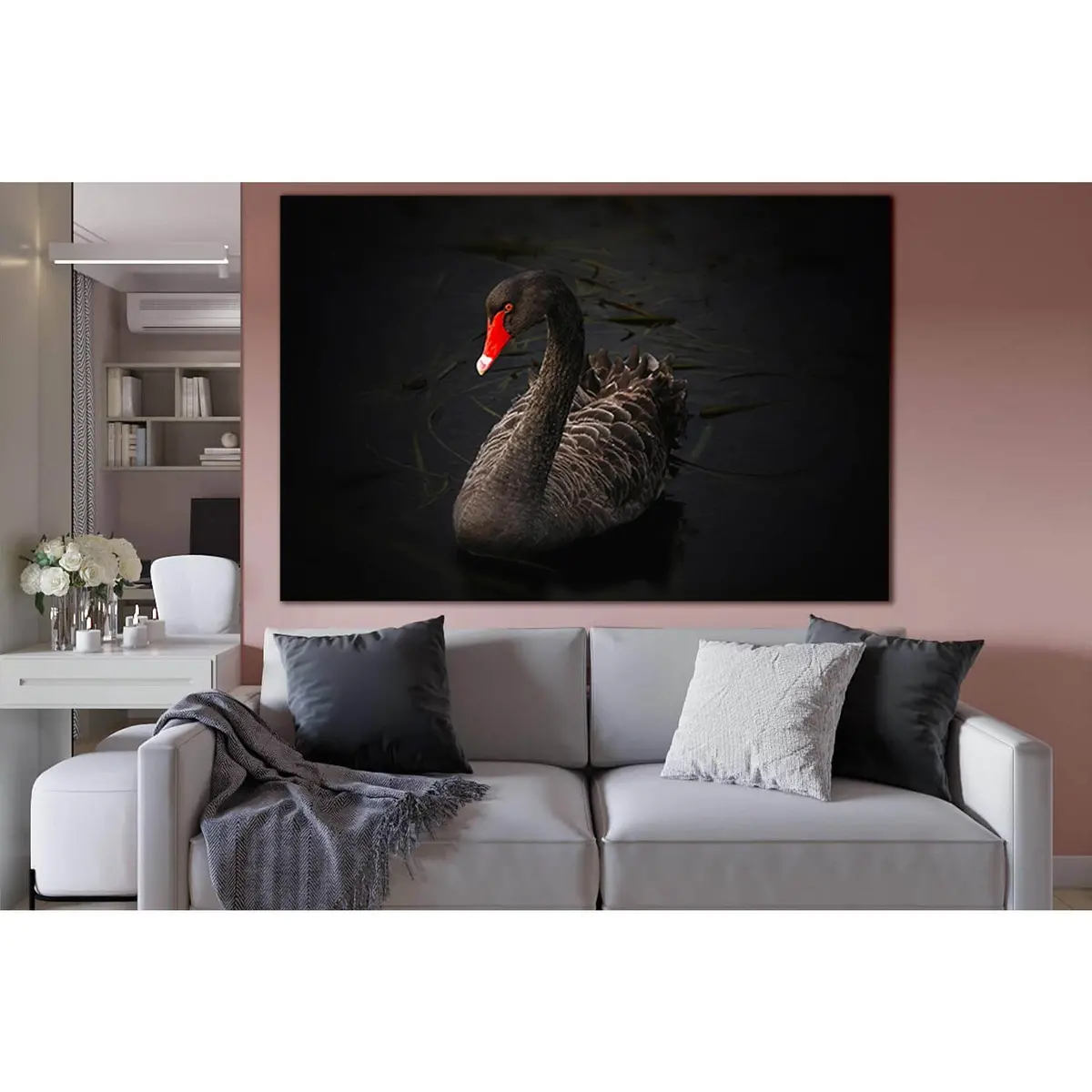 Black Swan №Sl1502 Ready To Hang Canvas Print 1