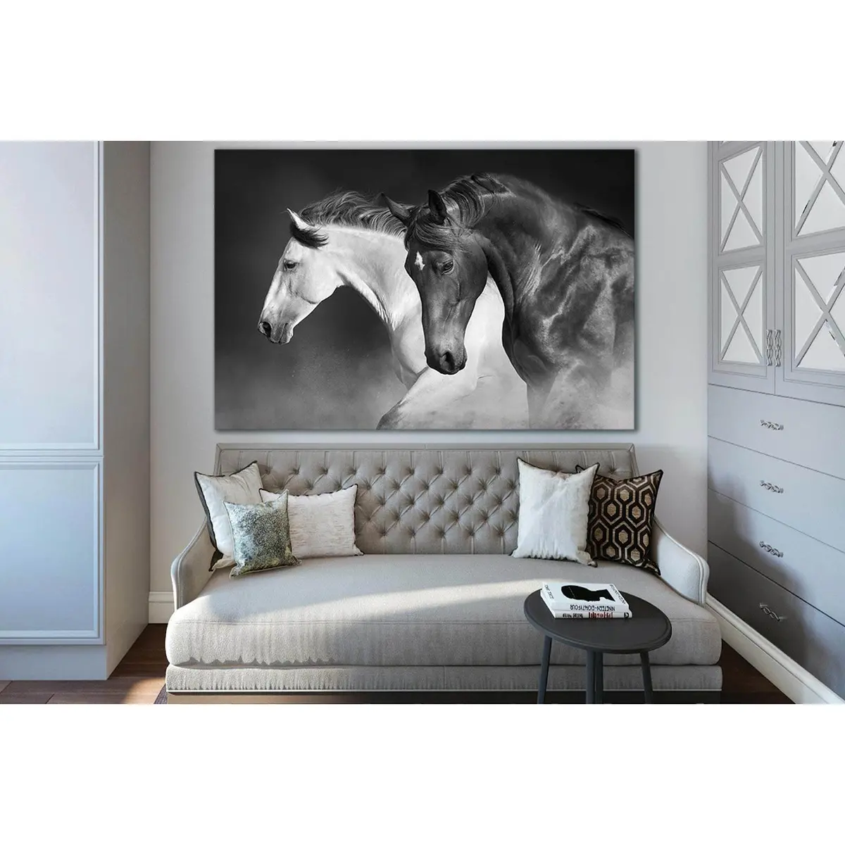 Horses Running Gallop In The Desert №Sl1559 Ready To Hang Canvas Print 2