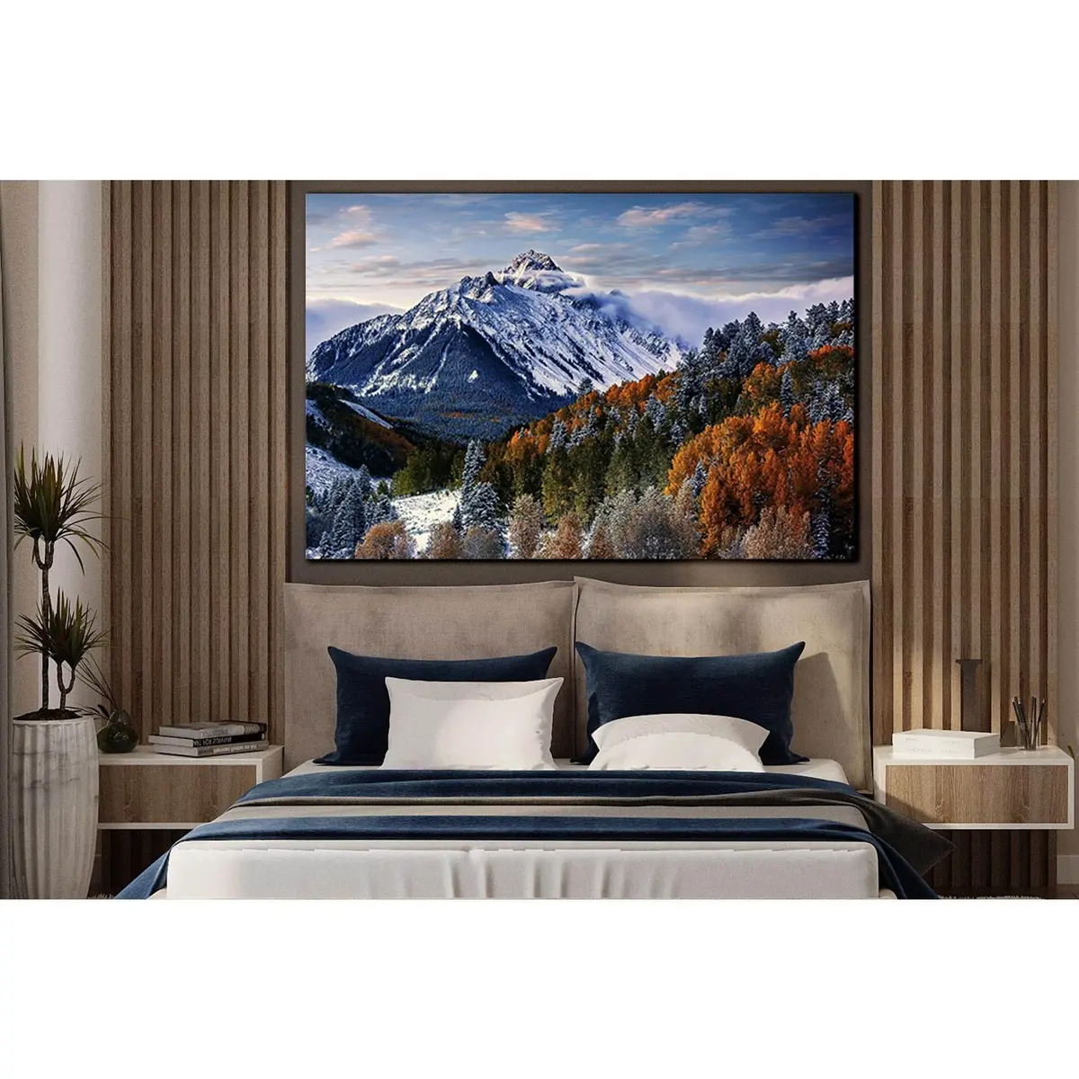 Winter In The Mountains №Sl1566 Ready To Hang Canvas Print 1