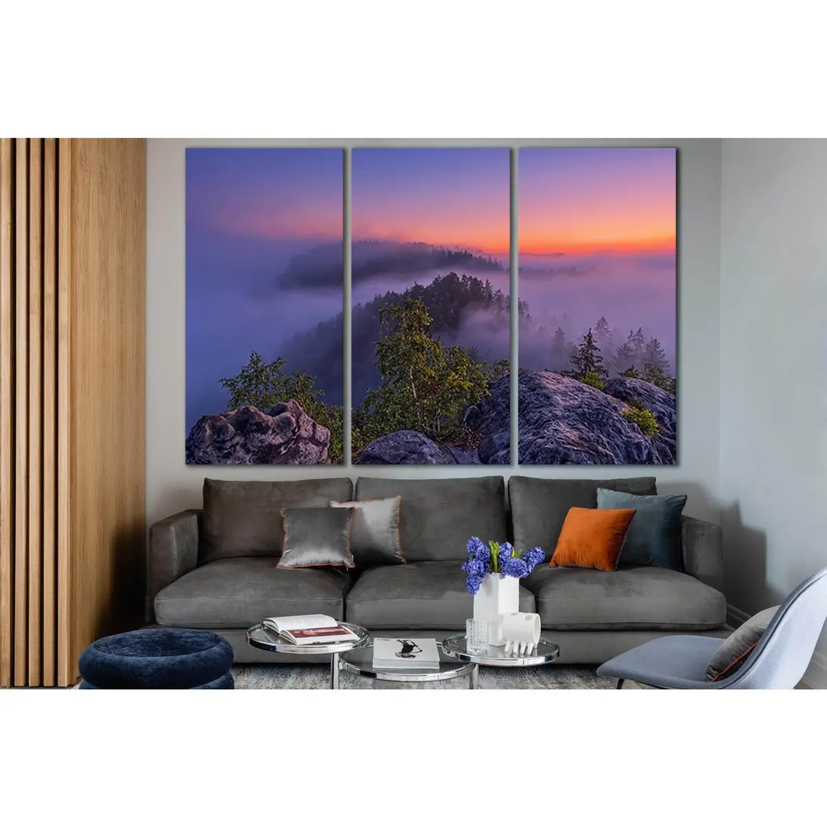 Foggy In Mountain At Sunset №Sl1579 Ready To Hang Canvas Print 5