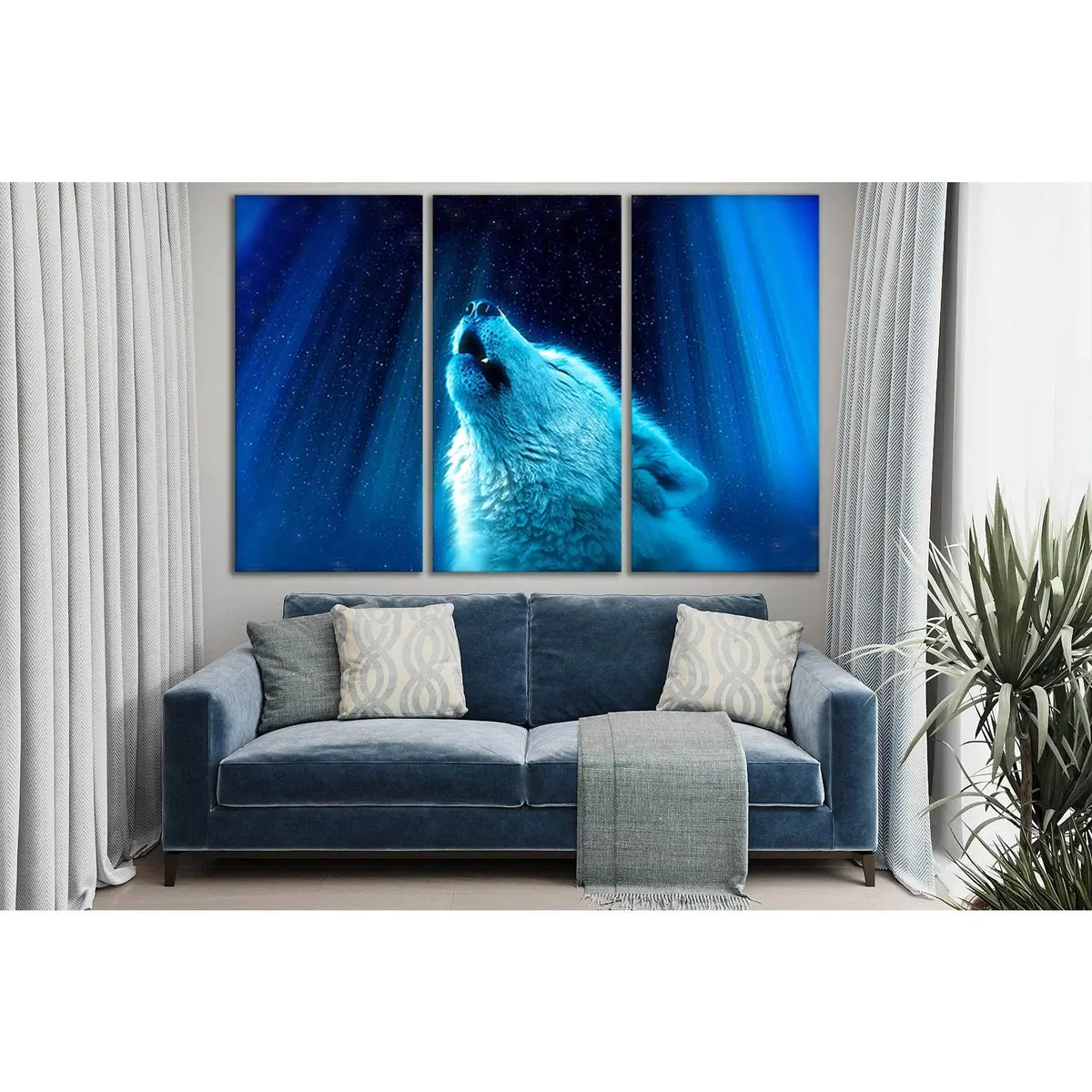 Howl Of The White Wolf №Sl1521 Ready To Hang Canvas Print 5