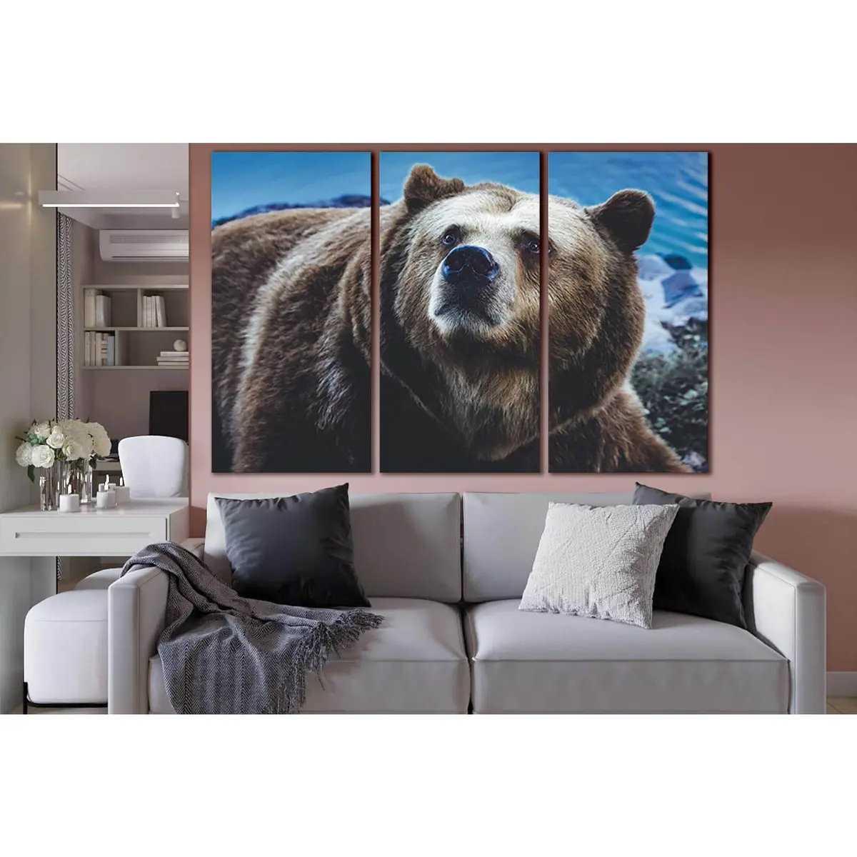 Big Brown Bear №Sl1538 Ready To Hang Canvas Print 5