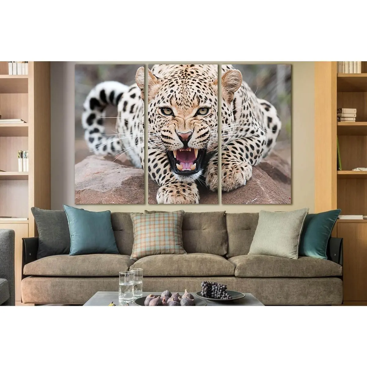 Angry Wild Leopard №Sl1524 Ready To Hang Canvas Print 5
