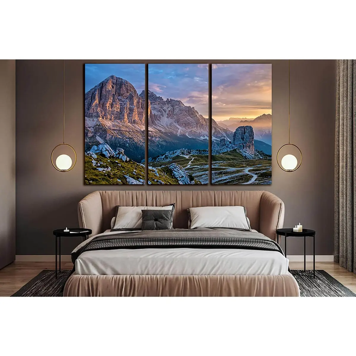 Gray Mountains At Sunset №Sl1580 Ready To Hang Canvas Print 5