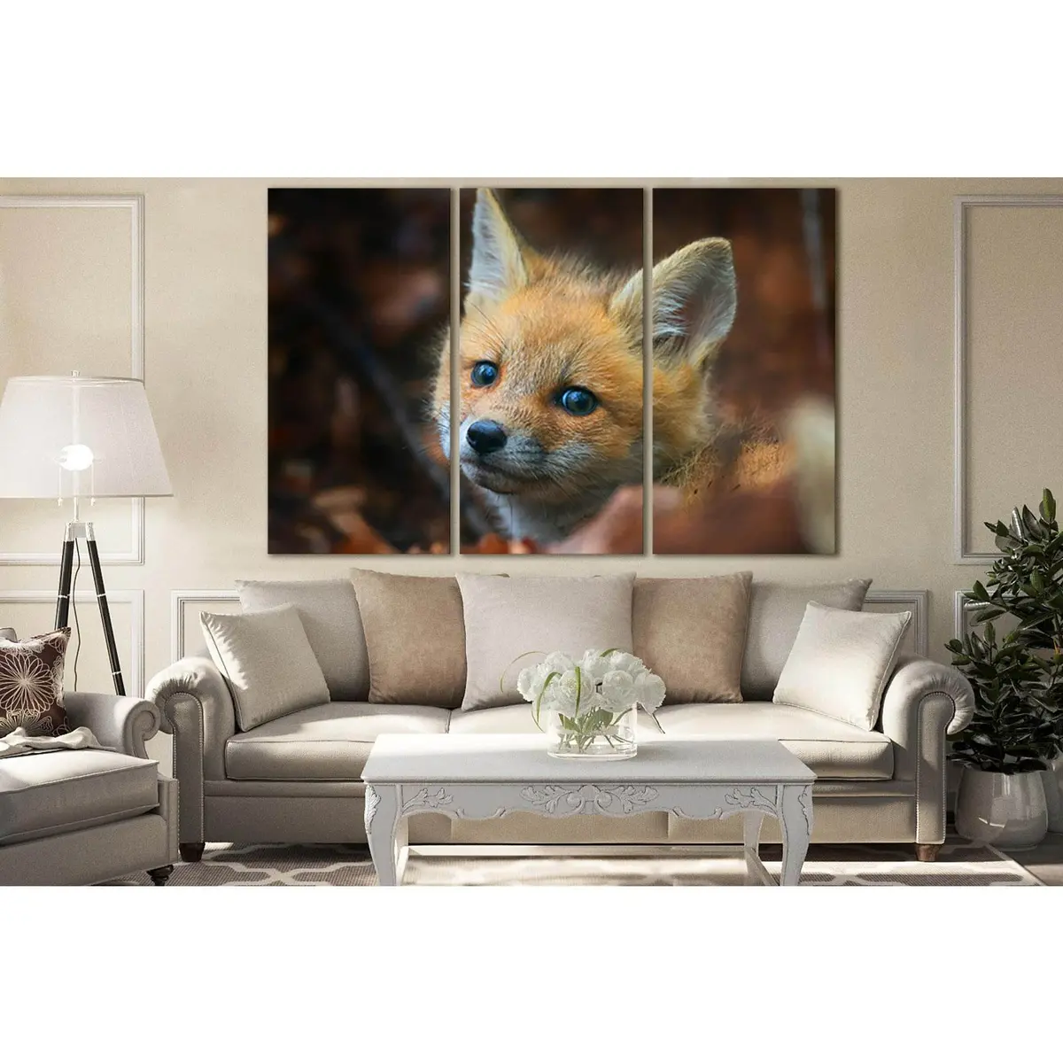 Little Fox Portrait №Sl1527 Ready To Hang Canvas Print 5