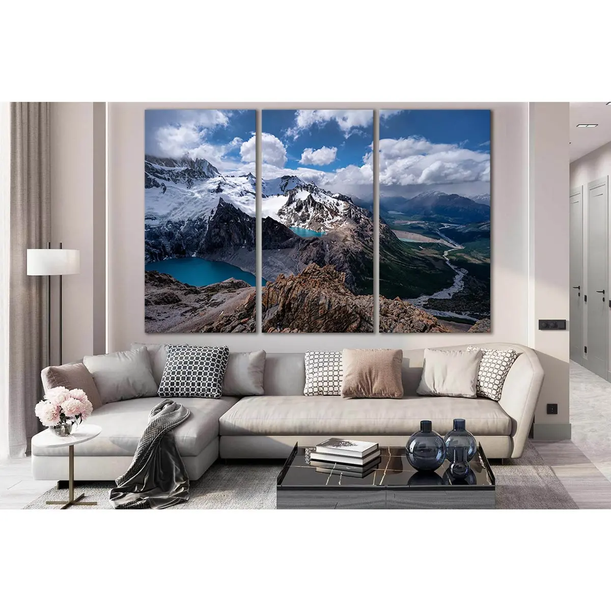Landscape Lake Between Mountains №Sl1581 Ready To Hang Canvas Print 5