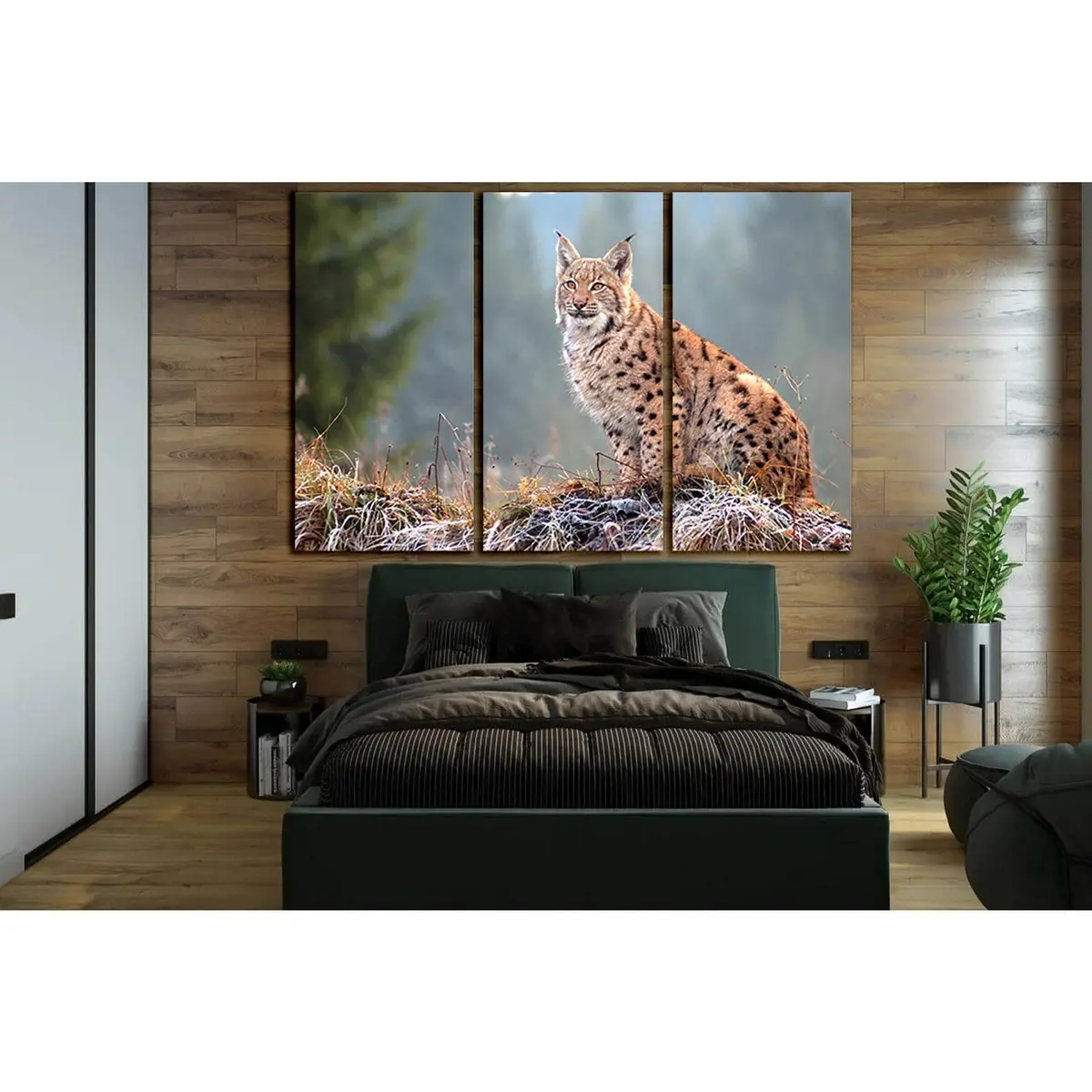 The Eurasian Lynx №Sl1541 Ready To Hang Canvas Print 5