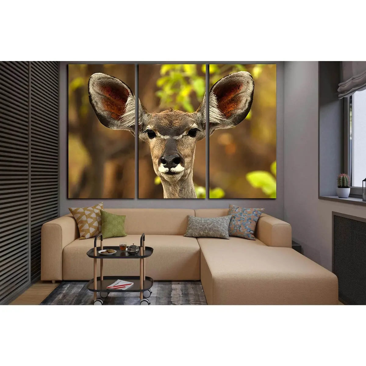 Portrait Africa Antelope №Sl1542 Ready To Hang Canvas Print 5