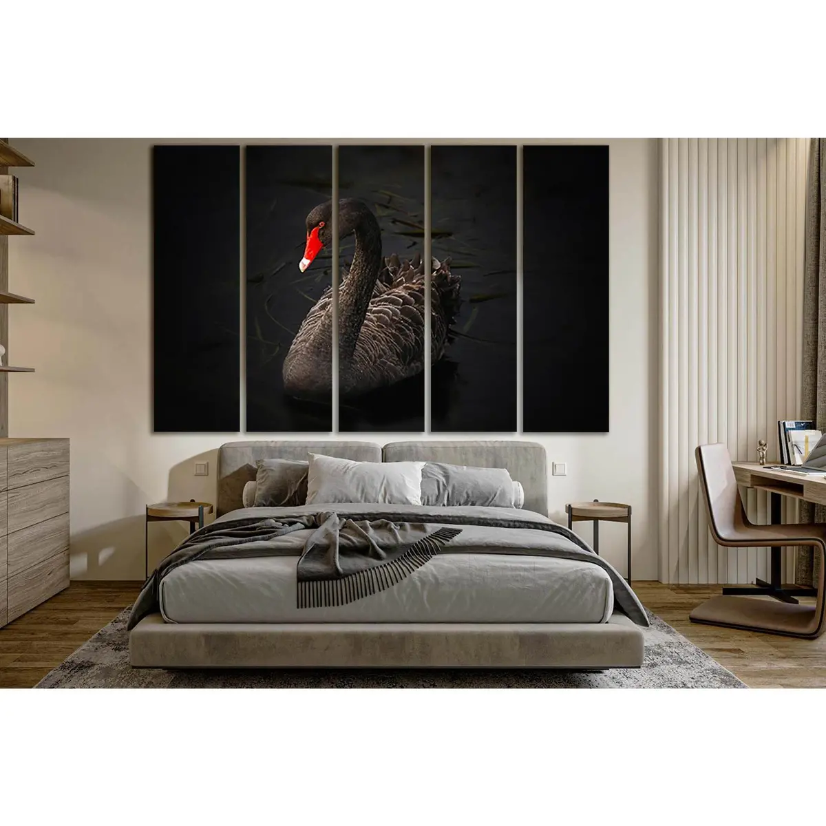Black Swan SL1502 Premium Canvas Wall Art – Ready to Hang - Image 3