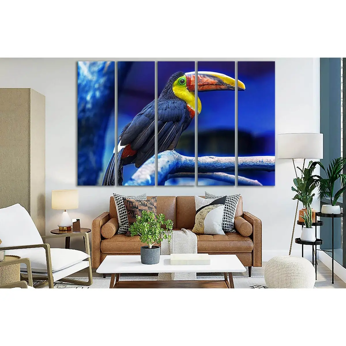 Toucan Canvas Wall Art – Exotic Bird Print, Ready-to-Hang, SL1525