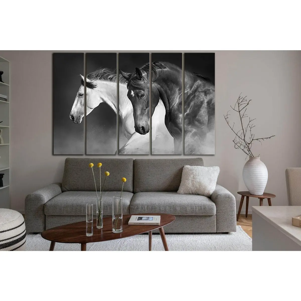 Desert Horse Gallop Canvas Wall Art – Ready-to-Hang Print SL1559 - Image 3