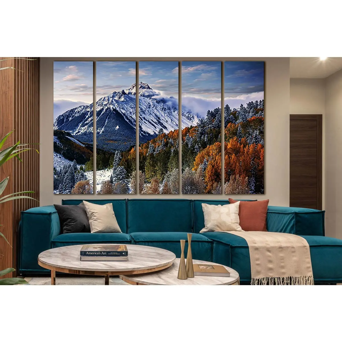 Premium Ready-to-Hang Canvas Art: Mountain Winter Landscape №SL1566 - Image 3