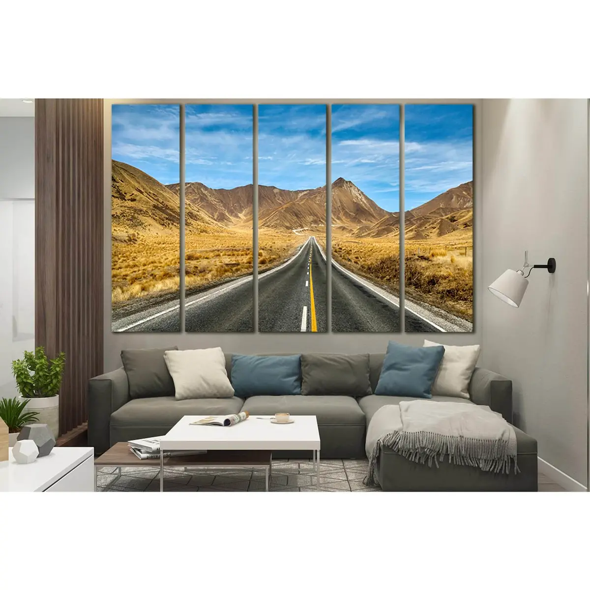 Scenic Mountain Road Canvas Art Print №SL1562 – Premium Ready-to-Hang Wall Decor - Image 3