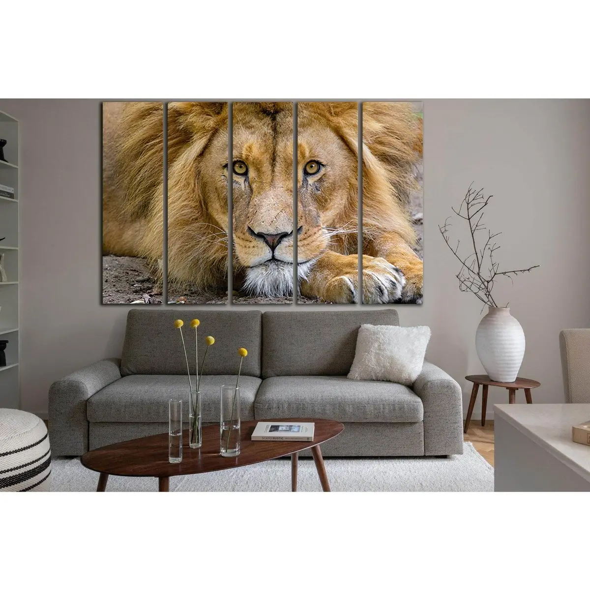 Majestic Lion King Canvas Wall Art – Ready-to-Hang Print SL1529