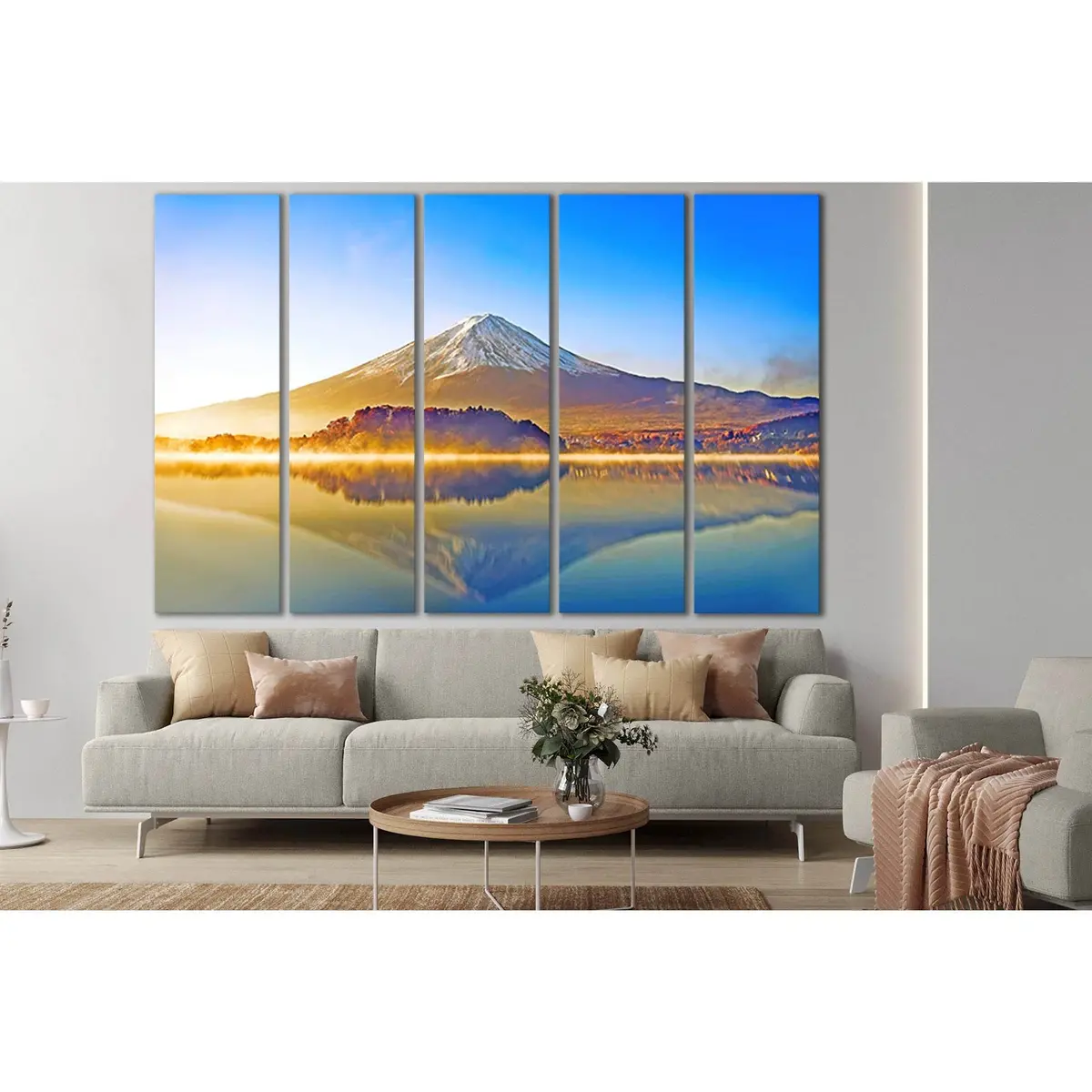 Autumn Mount Fuji Canvas Art Print – SL1493, Ready-to-Hang Premium Wall Decor