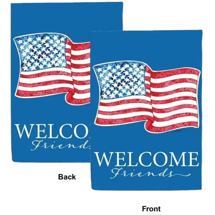 Amanda Klein Double-Sided Polyester "Welcome" Garden Flags - 12" X 18" 1