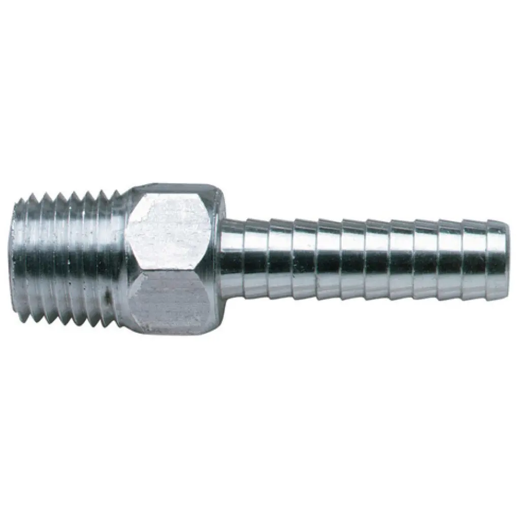 Npt Aluminum Hose Barb 3/8" 1