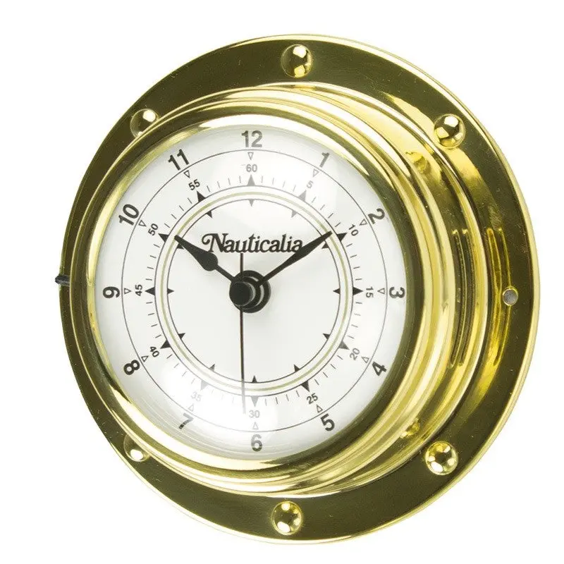 Rivet-Style Spun Brass Clock 1
