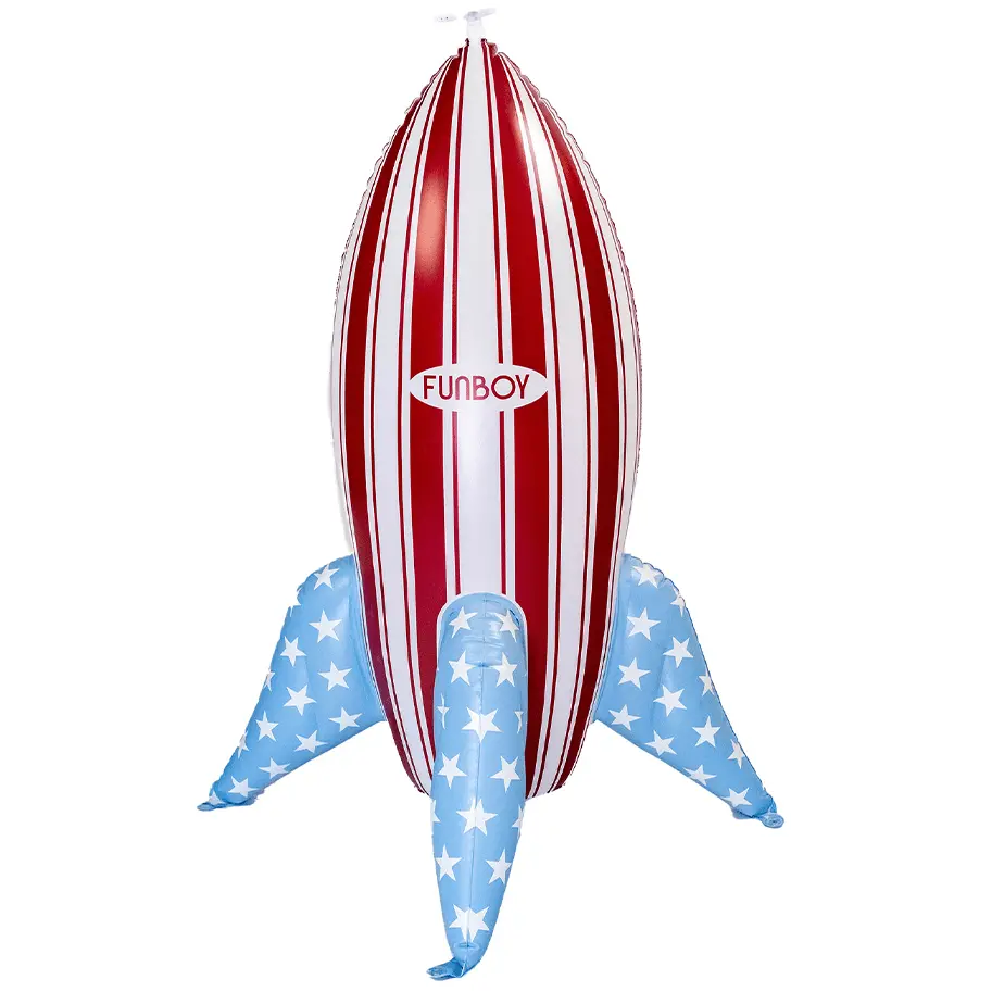 Funboy Inflatable Vinyl Rocket Ship Sprinkler - 40" 1