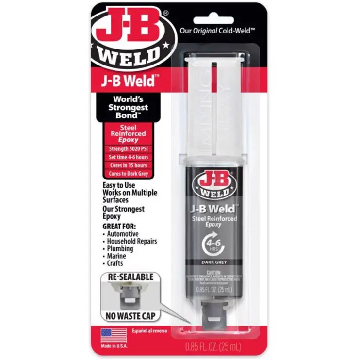 J-B Weld Kwikweld Steel-Reinforced Epoxy Syringe - 0.85 Oz. 1