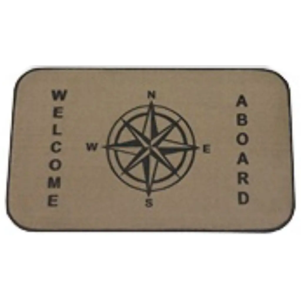 Compass Rose Welcome Aboard Mat 1