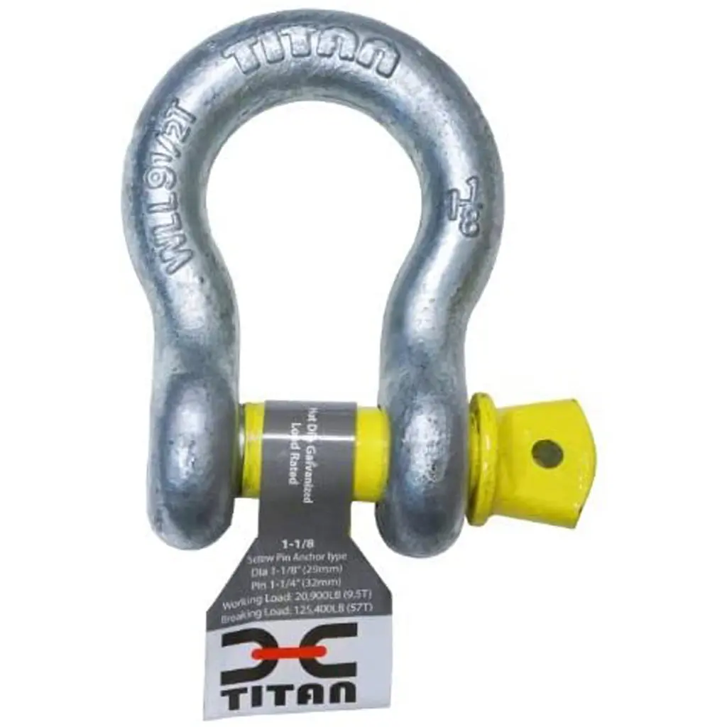 Titan Galvanized Shackle - 3/8"  Swl 1000Kg 1