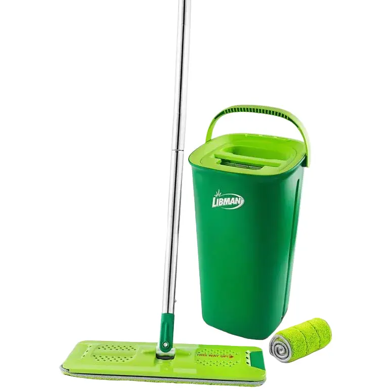 Libman Rinse-N-Wring Microfiber Mop W/ Bucket (& Refills) 1