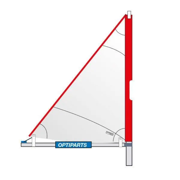 Optimist Trisail With Boom, Mast And Mast Extender Ex1064 1