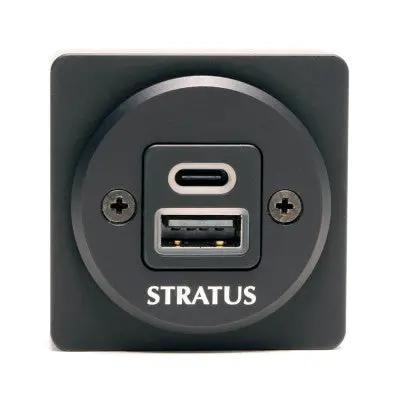 Stratus Power Pro Usb-A/Usb-C Panel Mount Charger 1