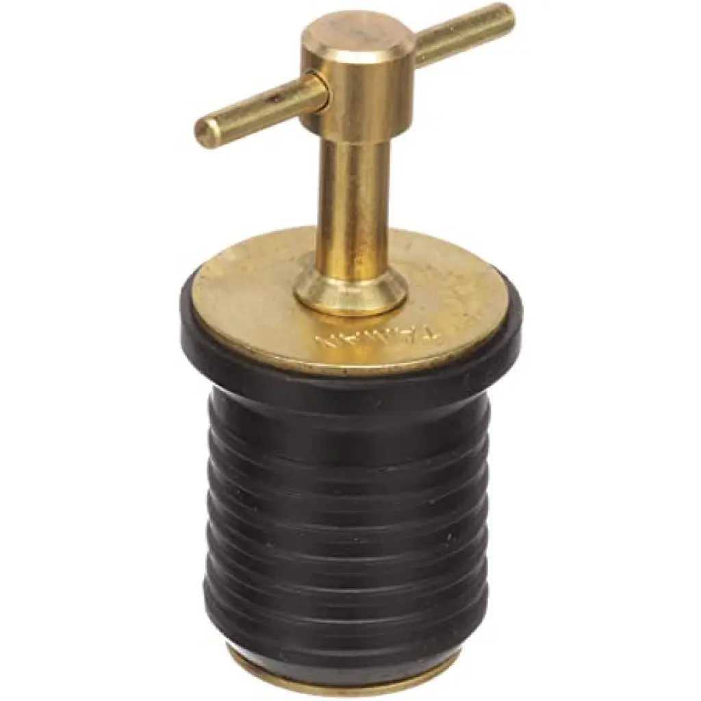 Brass Drain Plug With T Handle 1" 1