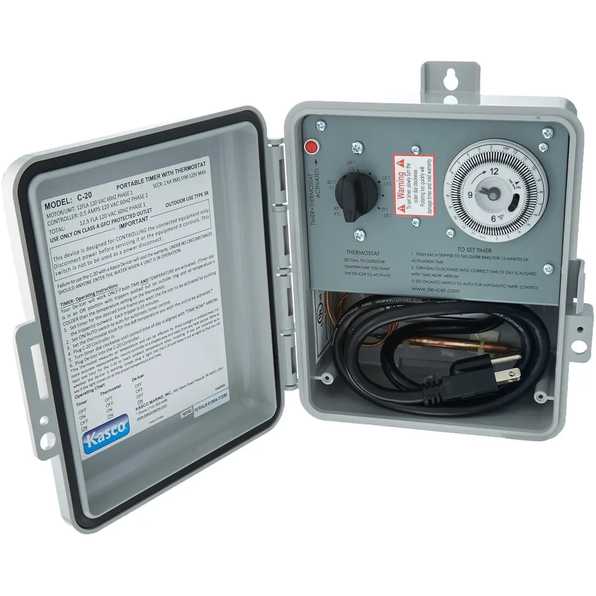 Kasco C-20 120V Time & Temperature De-Icer Control 1