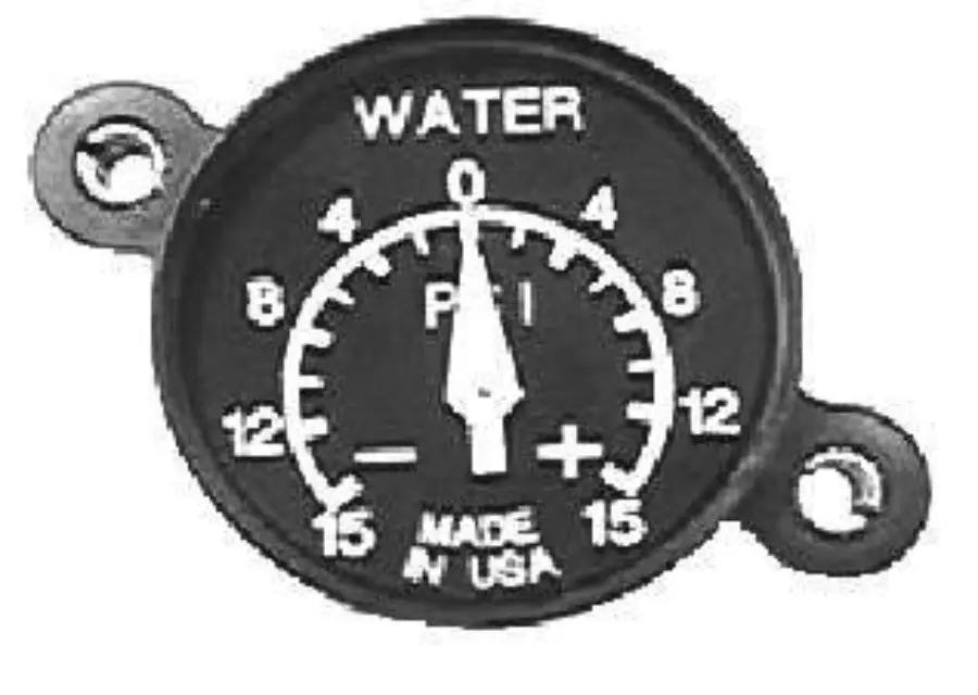 U.M.A. Instruments Water Pressure Gauge 3-311-52 1
