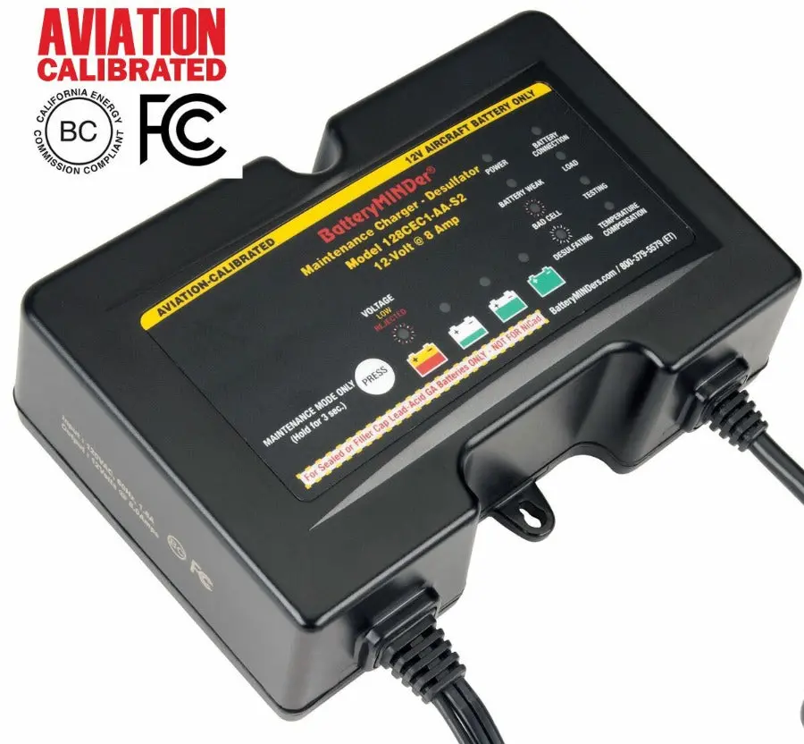 12 Volt, 8 Amp Aviation Battery Charger/Maintainer/Desulfator 1