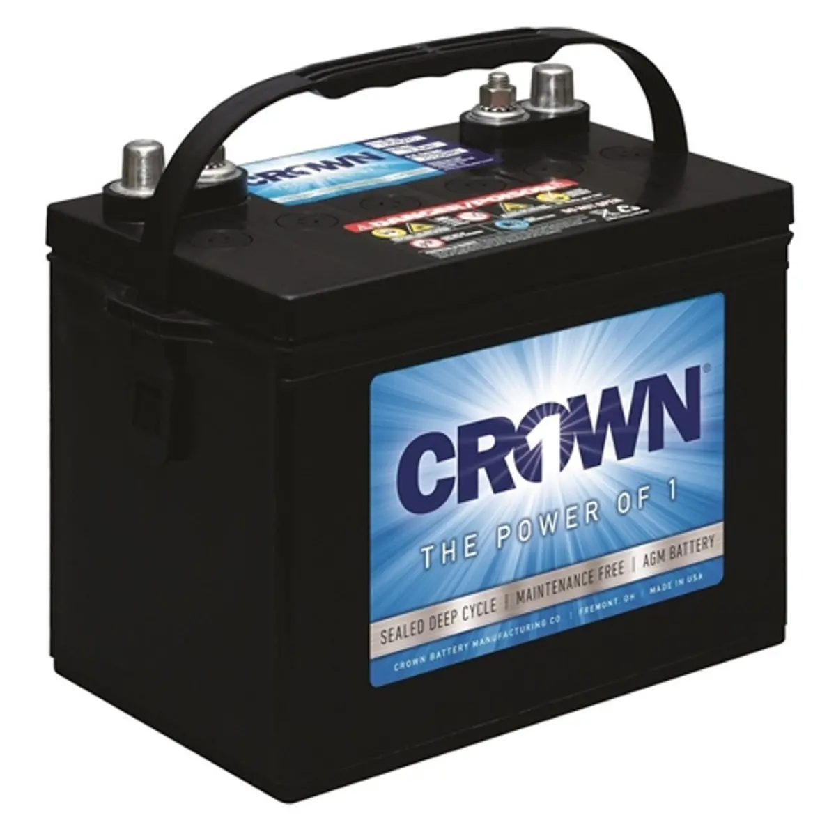 Crown Group 24 Sealed Agm Battery 12V *No Ship* 1