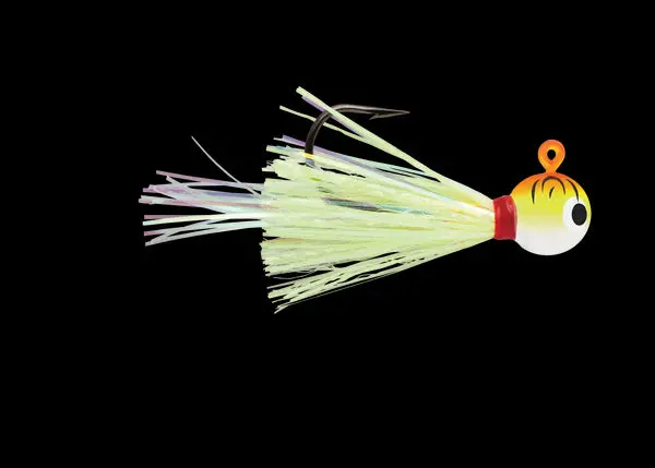 Vmc Hot Skirt Glow Jig | Orange Fire Uv; 3/8 Oz. 1