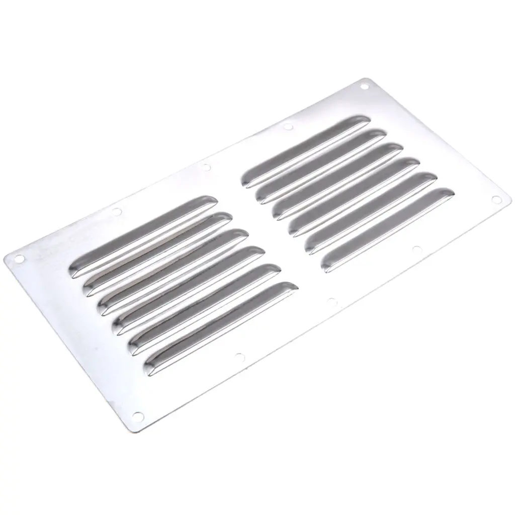 Stainless Steel 9" X 4.5" Louvered Vent 1