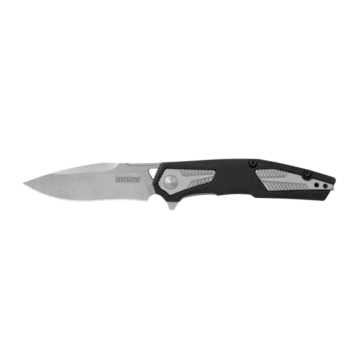 Kershaw 1390Bluebwx Tremolo Assited Opening Folding Knife 3.1" Blade Black Washed Blue Nylon Handle W/Black Inserts Clam Brs Exclusive 1