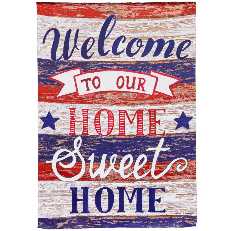Evergreen "Welcome" Themed House Flags - 28" X 44" 31