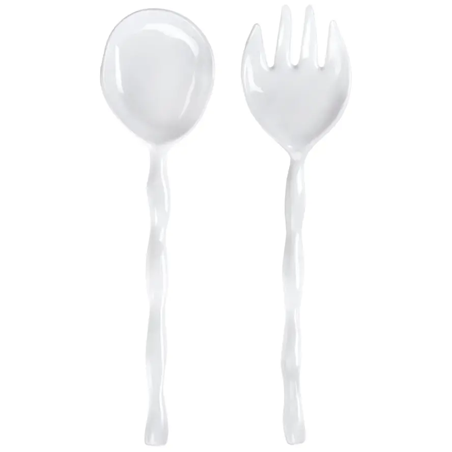 Q Squared Melamine Ruffle Salad Servers - 2 Pc. 1