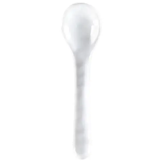 Q Squared Melamine Ruffle Tasting Spoon - 4.65" 1