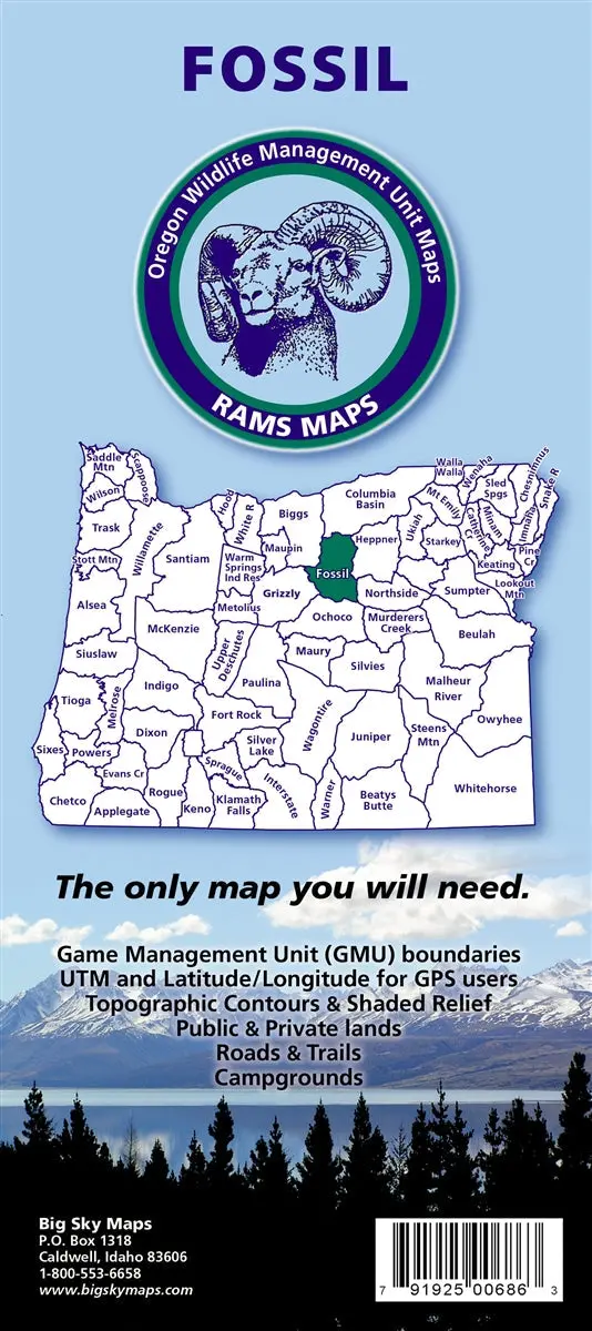Big Sky Maps Fossil Gmu Map 1