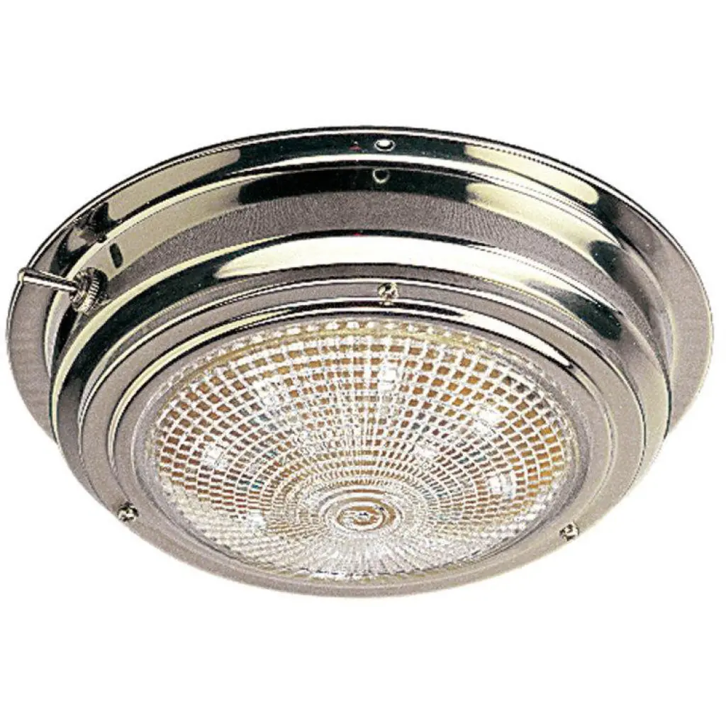 Dome Light Led - Stainless 4" Red/White 1
