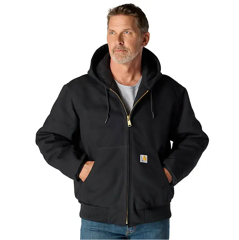 Carhartt Men's Loose Fit Firm Duck Insulated Flannel-Lined Active Jacket 1