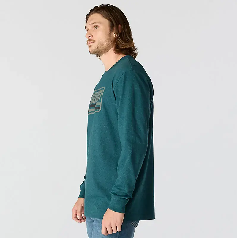 Carhartt Men's Loose Fit Heavyweight Long-Sleeve Logo Sleeve Graphic T-Shirt 2