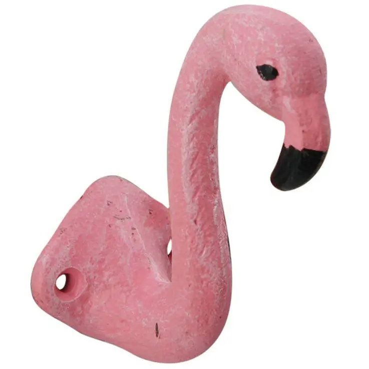 Cb Home Cast Iron Flamingo Head Wall Hook - 4" 1